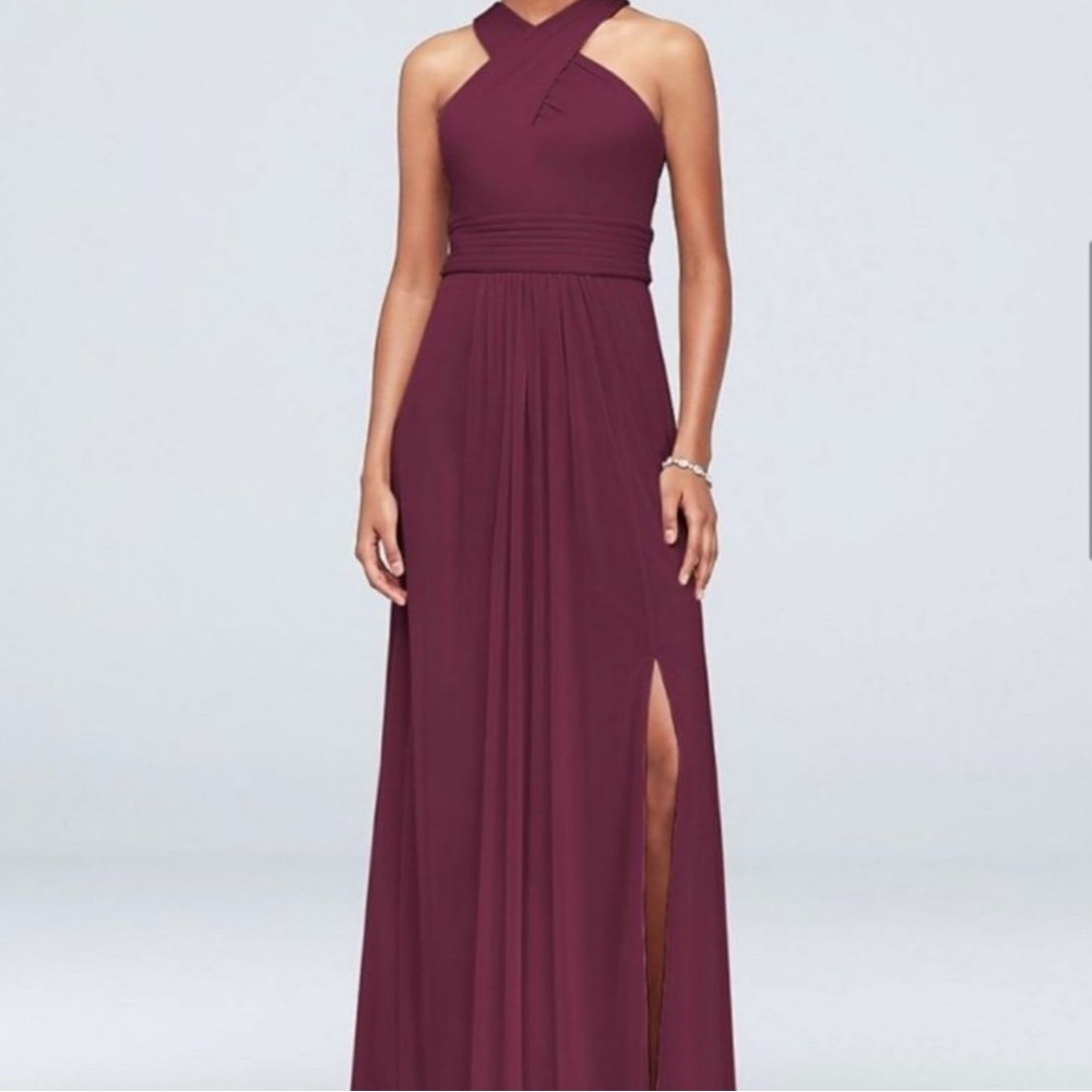 David’s Bridal Wine Dress